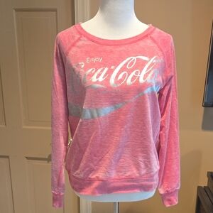 Coca Cola Women's Sweater in Pink with Logo